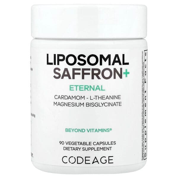 Codeage, Eternal, Liposomal Saffron+, 90 Vegetable Capsules photo