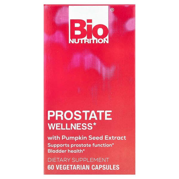 Bio Nutrition, Prostate Wellness With Pumpkin Seed Extract, 60 Vegetarian Capsules photo