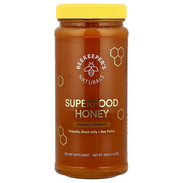 Beekeeper's Naturals, Superfood Honey, 11.6 oz (330 g) photo