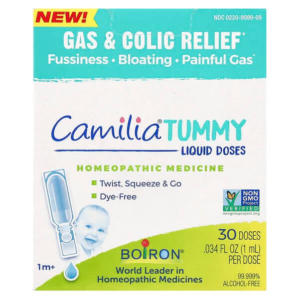 Boiron, Camilia Tummy, Liquid Doses, 1 Month +, 30 Doses, 0.34 fl oz (1ml) Each photo