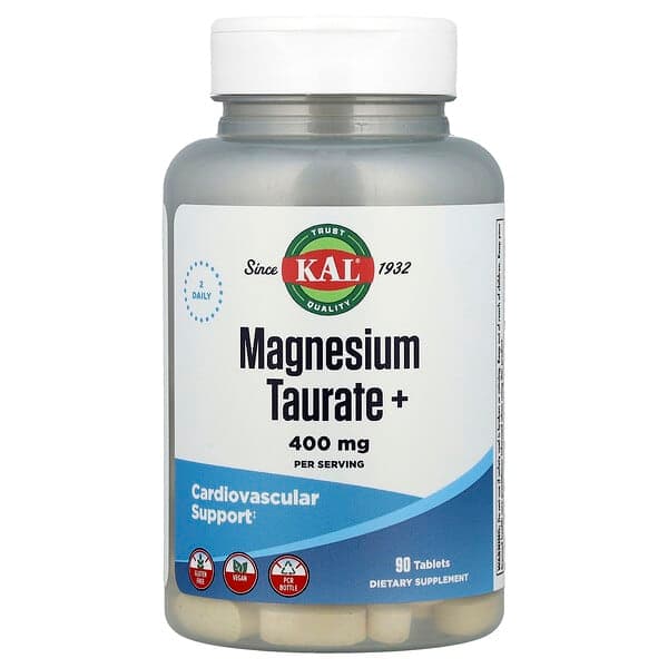 KAL, Magnesium Taurate+, 90 Tablets photo