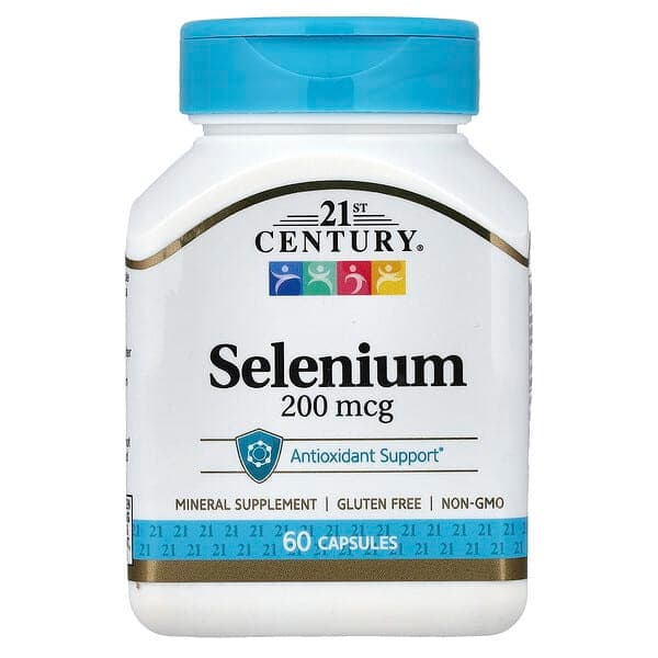 21st Century, Selenium, 200 mcg, 60 Capsules photo