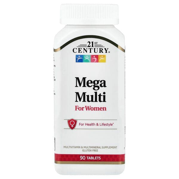 21st Century, Mega Multi for Women, 90 Tablets photo