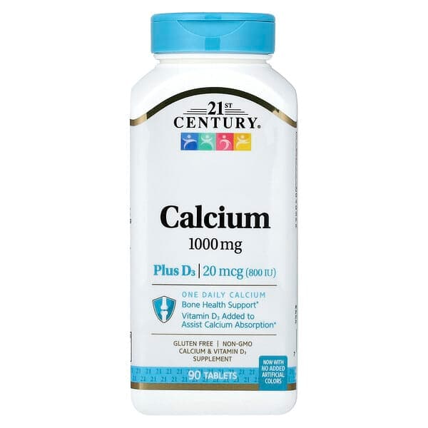 21st Century, Calcium Plus D3, 90 Tablets photo