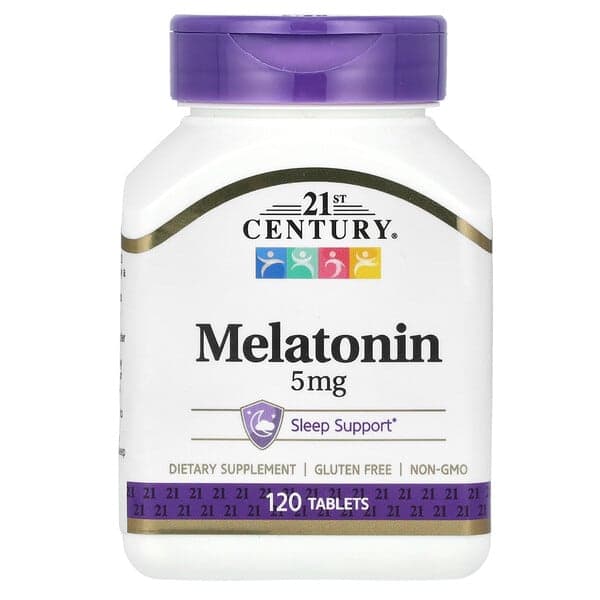 21st Century, Melatonin, 5 mg, 120 Tablets photo