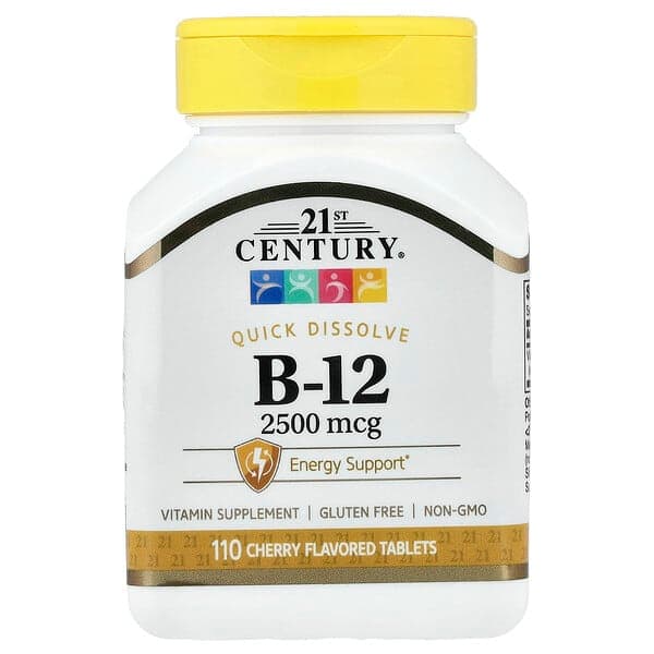 21st Century, Vitamin B-12, Cherry, 2,500 mcg, 110 Tablets photo