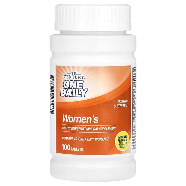 21st Century, One Daily, Women's, 100 Tablets photo
