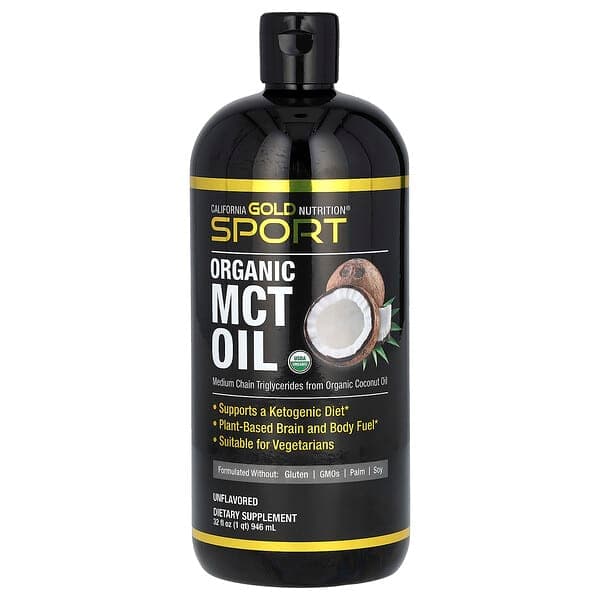 California Gold Nutrition, Sport, Organic MCT Oil, 32 fl oz (946 ml) photo