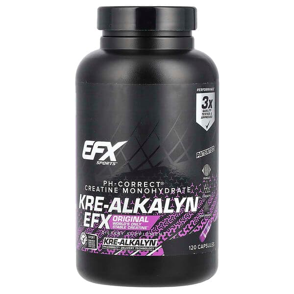 EFX Sports, Kre-Alkalyn® EFX, 120 Capsules (750 mg per Capsule) photo