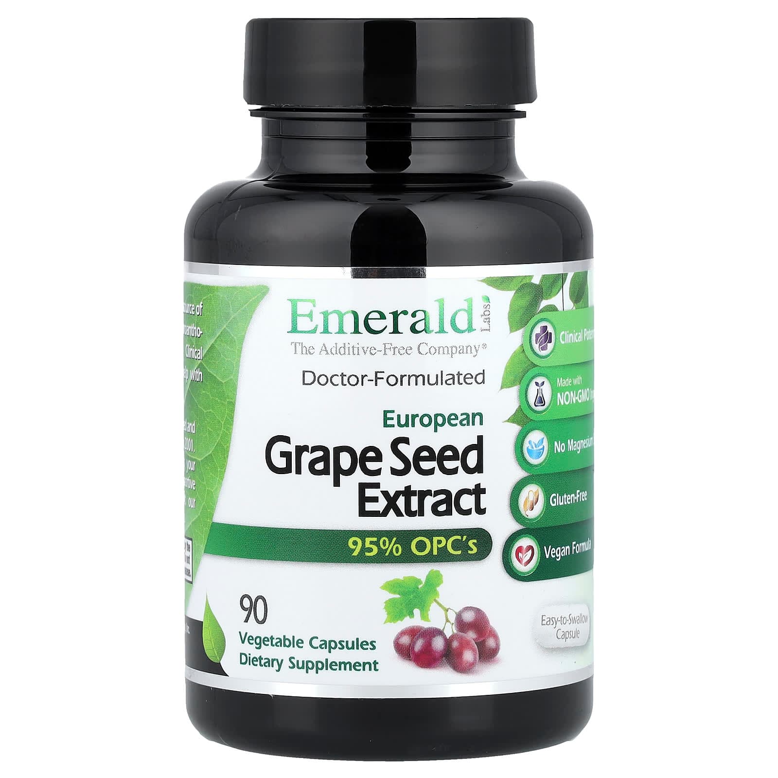 Emerald Laboratories, European Grape Seed Extract, 90 Vegetable Capsules