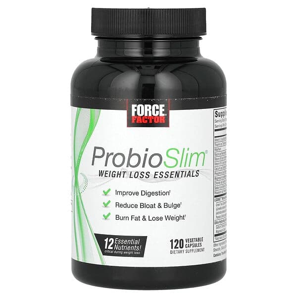 Force Factor, ProbioSlim®, Weight Loss Essentials, 120 Vegetable Capsules photo