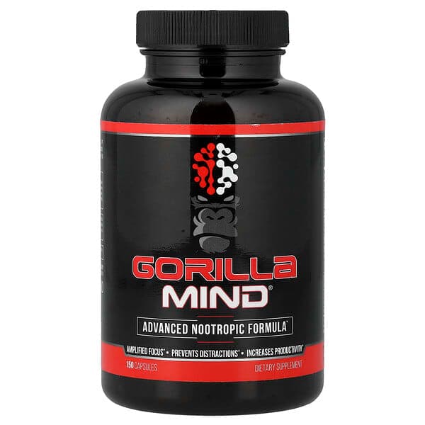 Gorilla Mind, Advanced Nootropic Formula, 150 Capsules photo