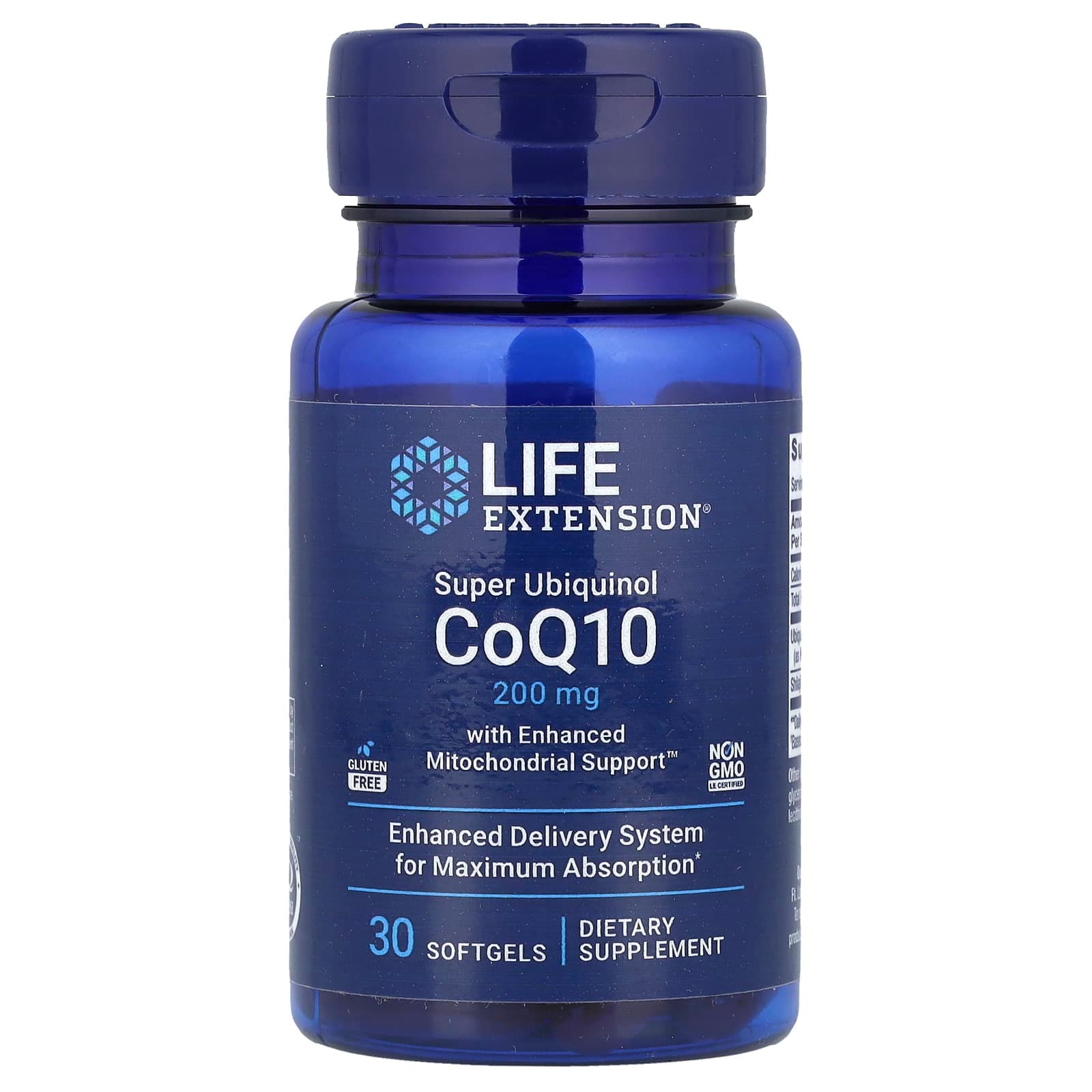 Life Extension, Super Ubiquinol CoQ10 with Enhanced Mitochondrial Support, 200 mg, 30 Softgels