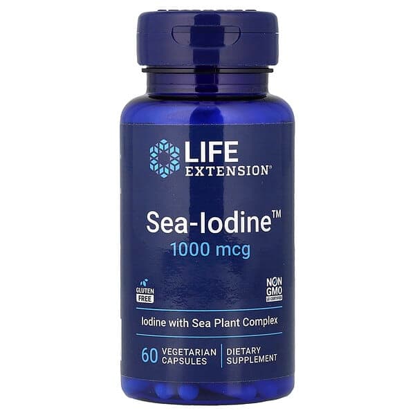 Life Extension, Sea-Iodine™, 1,000 mcg, 60 Vegetarian Capsules photo