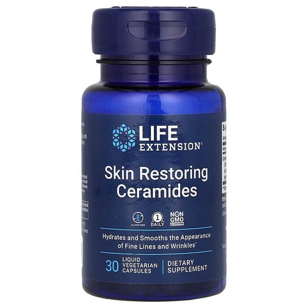 Life Extension, Skin Restoring Ceramides, 30 Liquid Vegetarian Capsules photo
