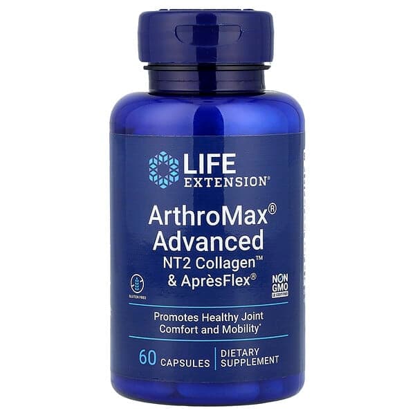 Life Extension, ArthroMax® Advanced, NT2 Collagen™ & ApresFlex®, 60 Capsules photo