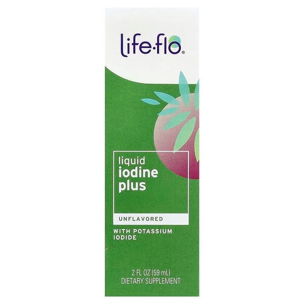 Life-flo, Liquid Iodine Plus with Potassium Iodide, Unflavored, 2 fl oz (59 ml) photo