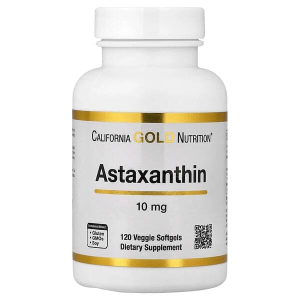 California Gold Nutrition, Astaxanthin, 10 mg, 120 Veggie Softgels photo