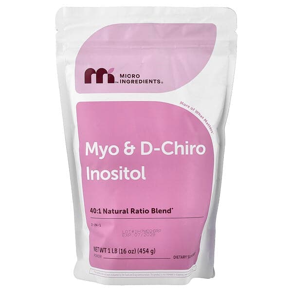 Micro Ingredients, Myo & D-Chiro Inositol Powder, 1 lb (454 g) photo