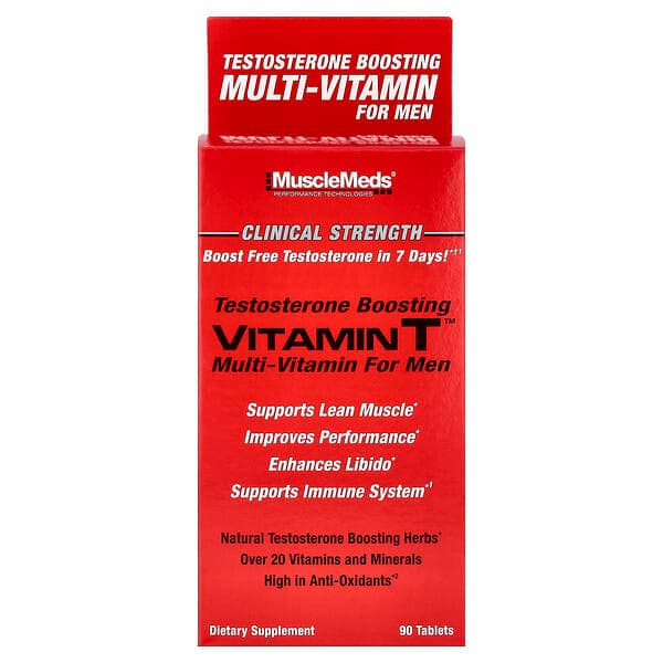 MuscleMeds, Vitamin T™, Testosterone Boosting Multi-Vitamin For Men, 90 Tablets photo