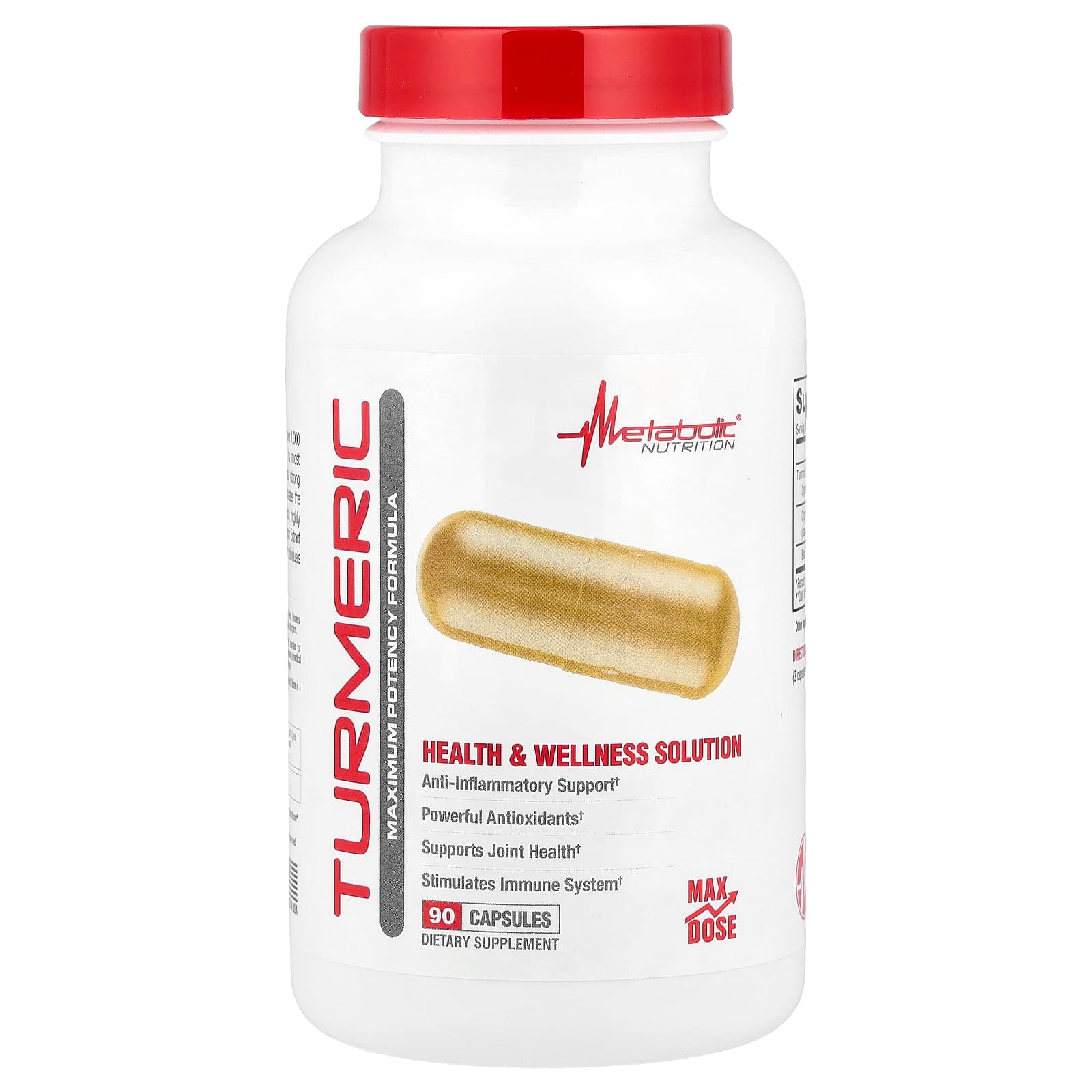 Metabolic Nutrition, Turmeric, 90 Capsules