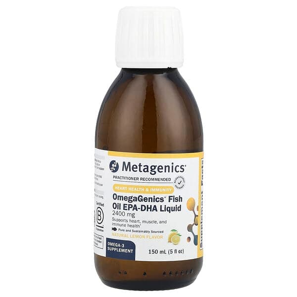 Metagenics, OmegaGenics®, Fish Oil EPA-DHA Liquid, Natural Lemon, 5 fl oz (150 ml) photo
