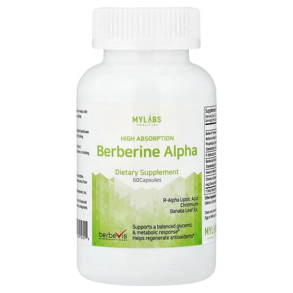 Mylabs, Berberine Alpha, High Absorption, 60 Capsules photo