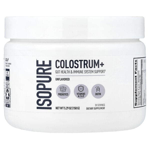 Isopure, Colostrum+, Unflavored, 5.29 oz (150 g) photo