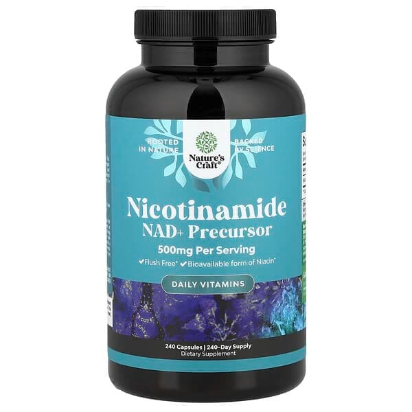Nature's Craft, Nicotinamide, 500 mg, 240 Capsules photo