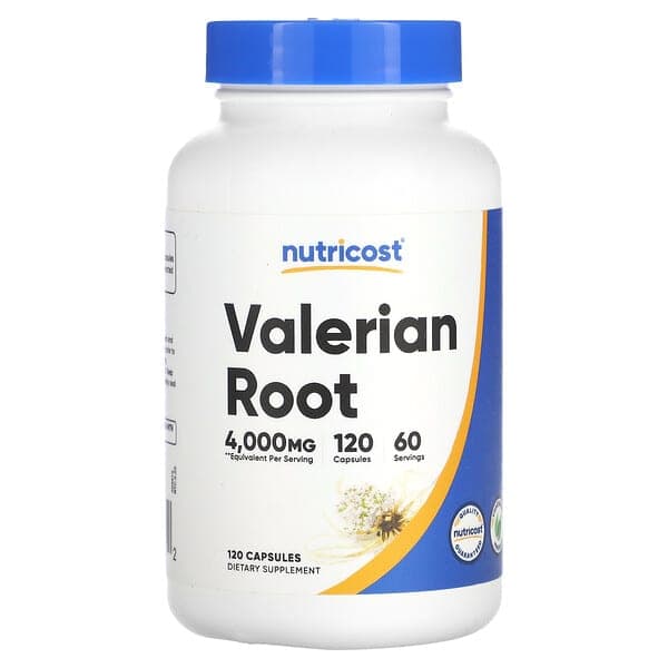Nutricost, Valerian Root, 120 Capsules (2,000 mg per Capsule) photo