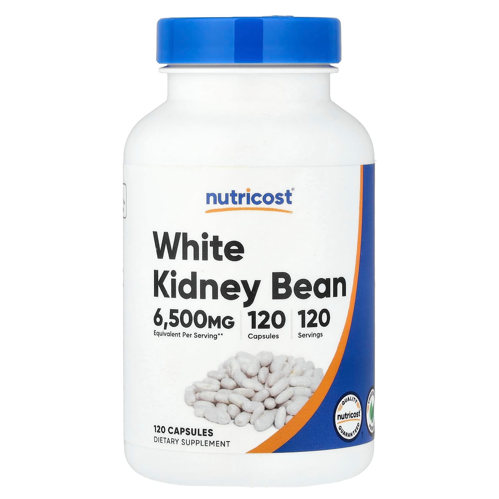 Nutricost, White Kidney Bean, 120 Capsules (650 mg per Capsule)