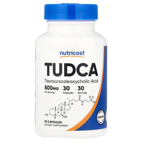 Nutricost, TUDCA, 500 mg, 30 Capsules photo