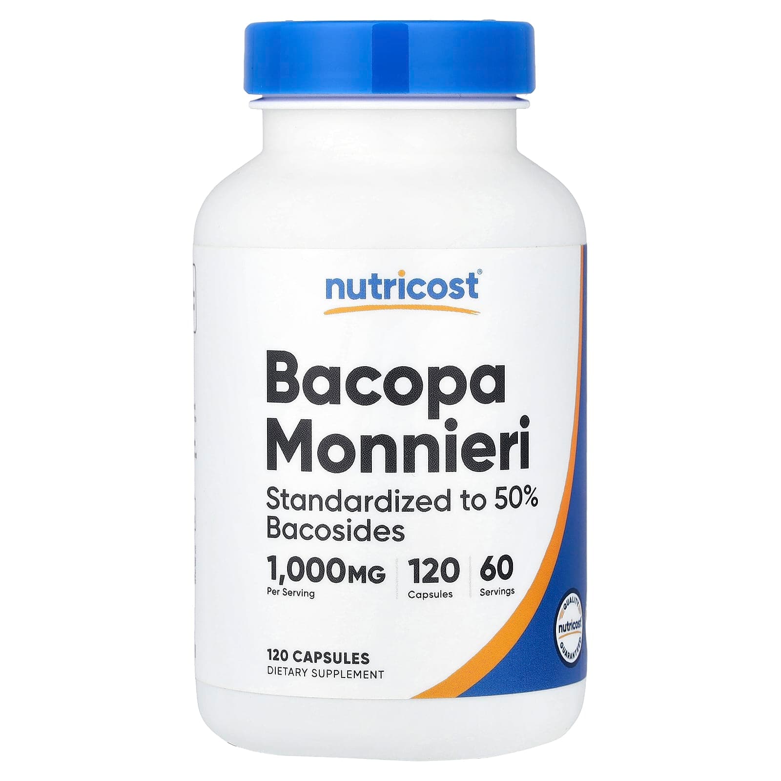Nutricost, Bacopa Monnieri, 120 Capsules (500 mg per Capsule)