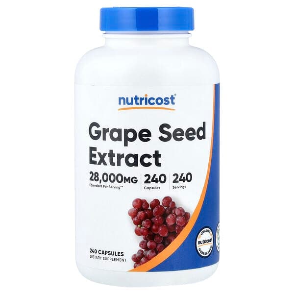 Nutricost, Grape Seed Extract, 240 Capsules (400 mg per Capsule) photo