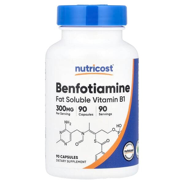 Nutricost, Benfotiamine, 300 mg, 90 Capsules photo