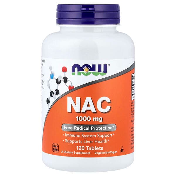 NOW Foods, NAC, 1,000 mg, 120 Tablets photo