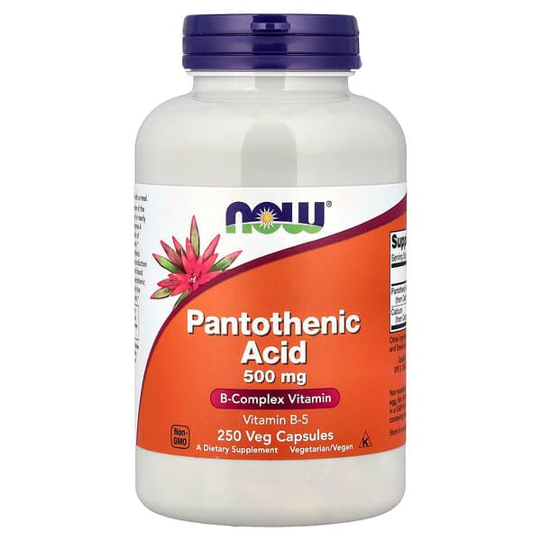 NOW Foods, Pantothenic Acid, 250 Veg Capsules photo