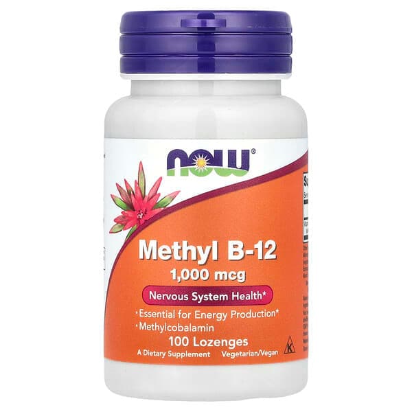 NOW Foods, Methyl B-12, 1,000 mcg, 100 Lozenges photo