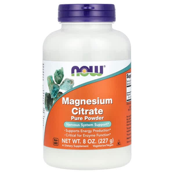 NOW Foods, Magnesium Citrate Pure Powder, 8 oz (227 g) photo