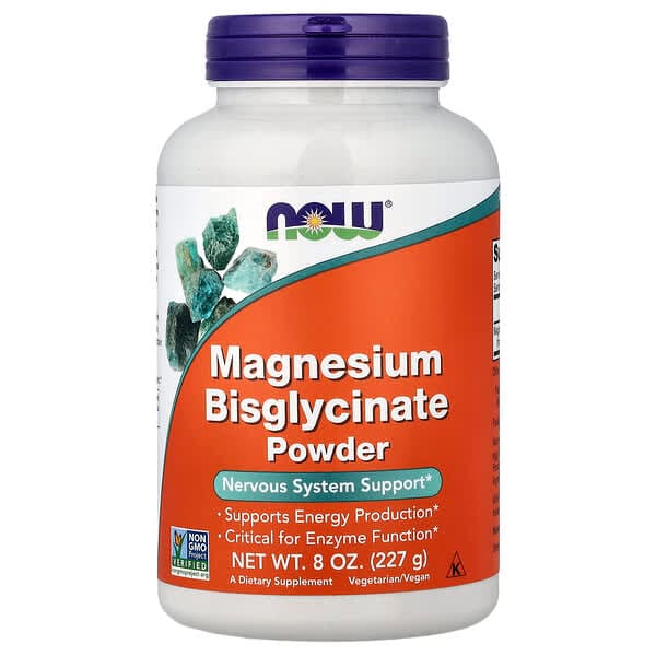 NOW Foods, Magnesium Bisglycinate Powder, 8 oz (227 g) photo