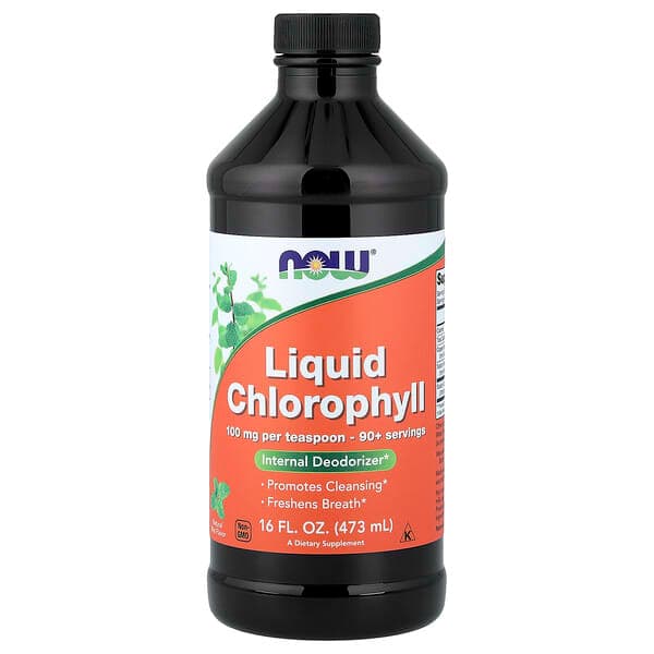 NOW Foods, Liquid Chlorophyll, Mint , 16 fl oz (473 ml) photo