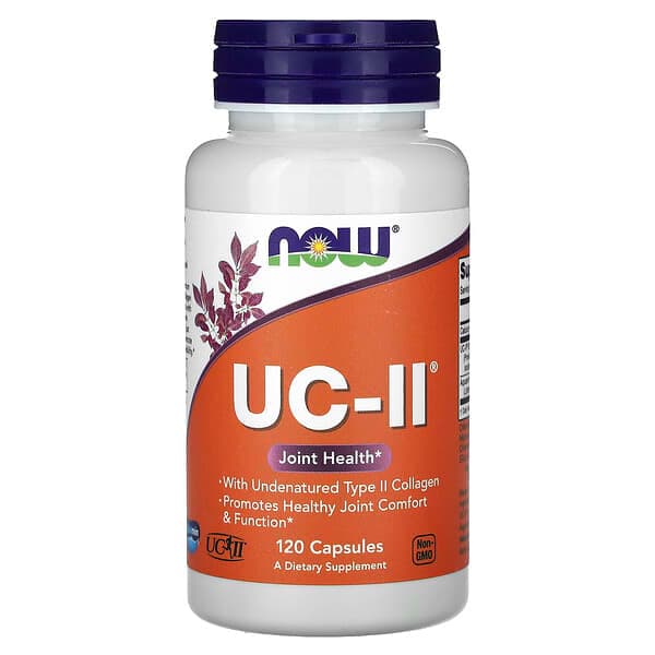 NOW Foods, UC-II® Joint Health with Undenatured Type II Collagen, 120 Capsules photo
