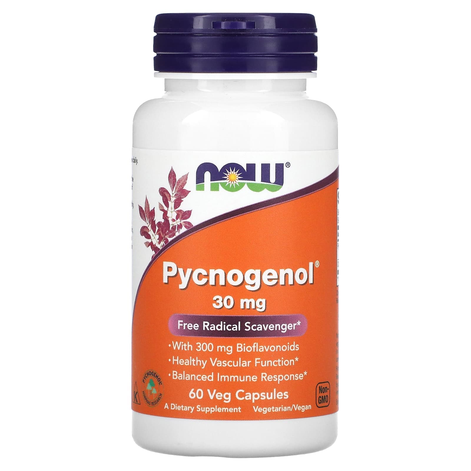 NOW Foods, Pycnogenol® With Bioflavonoids, 60 Veg Capsules