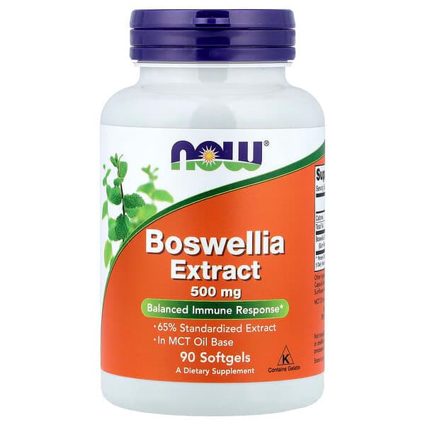 NOW Foods, Boswellia Extract, 500 mg, 90 Softgels photo