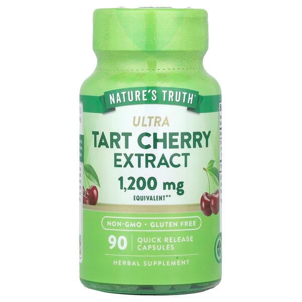 Nature's Truth, Ultra Tart Cherry Extract, 1,200 mg, 90 Quick Release Capsules photo