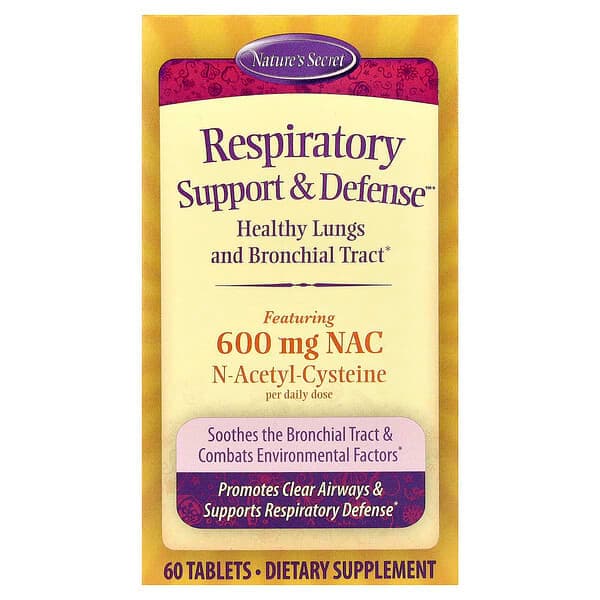 Nature's Secret, Respiratory Support & Defense™, 60 Tablets photo