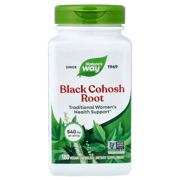 Nature's Way, Black Cohosh Root, 540 mg, 180 Vegan Capsules photo