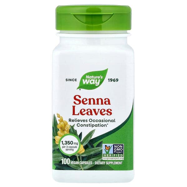 Nature's Way, Senna Leaves, 100 Vegan Capsules (450 mg per Capsule) photo