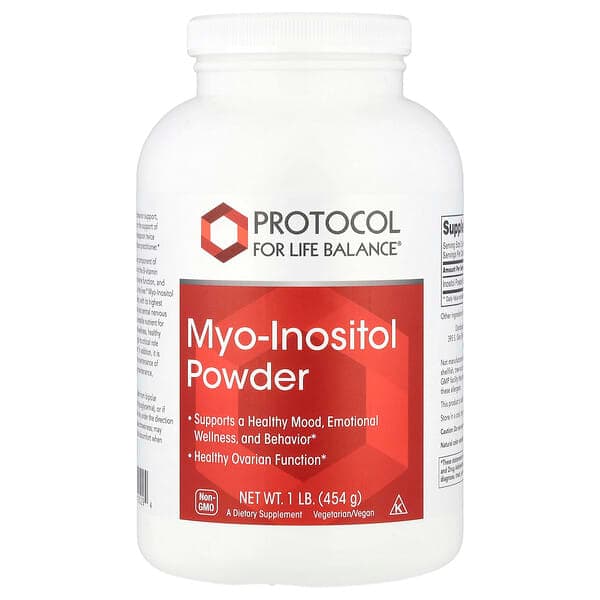 Protocol for Life Balance, Myo-Inositol Powder, 1 lb (454 g) photo