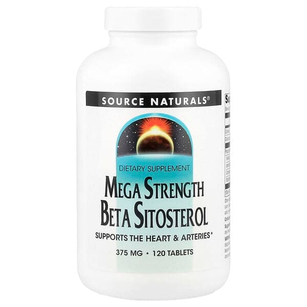 Source Naturals, Mega Strength Beta Sitosterol, 375 mg, 120 Tablets photo